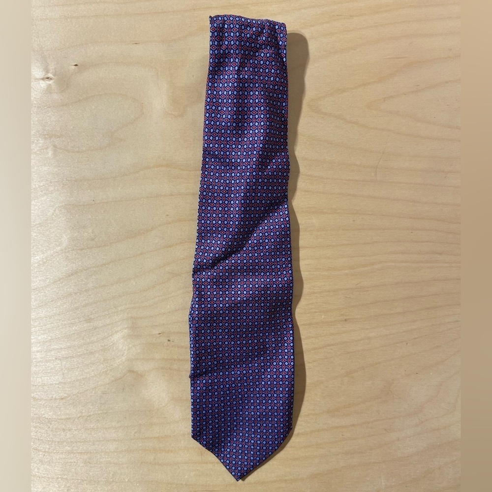 Izod Men's Tie in Purple and Blue Pattern (DZ)